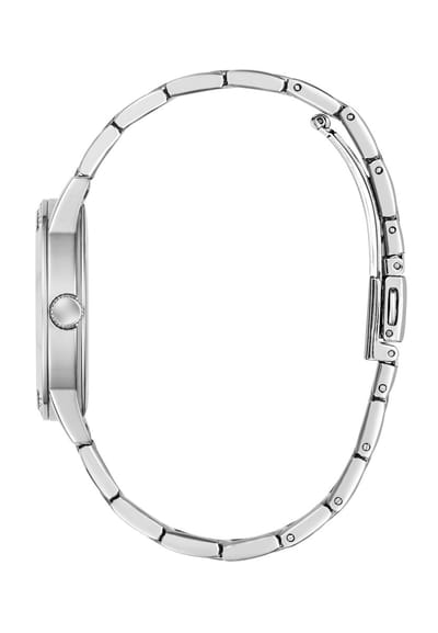 Guess Angelina Quartz Analoog Horloge Silver Tone Behuizing: 100% Roestvrij Staal| Armband: Roestvrij Staal 34 mm U1478L1M, U1478L2M, U1478L4M, U1478L5M, U1478L6M