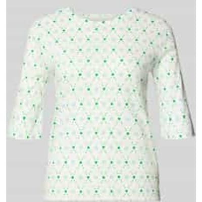 Regular fit shirt met lange mouwen met all-over motiefprint