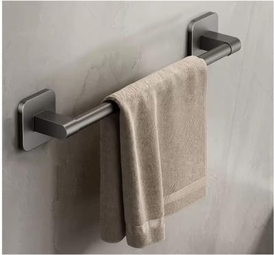 Daity 1 stuk - Wandhanddoekrek - bad- en keukenhanddoekrek - geschikt voor binnen- en buitenkeukens en badkamers - badkamerplank (grijs, 40 cm)