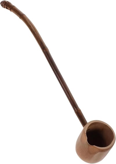 Bamboe Water Trowel met Lange Handgreep, Houten Bailer voor Tuin, Thuisgebruik en Theeceremonie