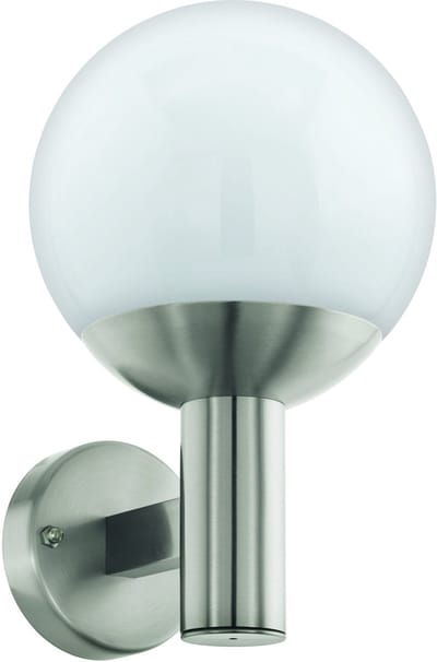 EGLO connect.z Nisia-Z Smart Wandlamp Buiten- E27 - 31,5 cm - Grijs/Wit - Instelbaar RGB & wit licht - Dimbaar - Zigbee