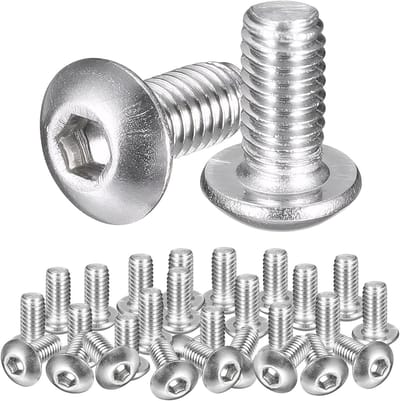 Countersunk Schroeven met Zeskantkop - Volledige Draad - RVS - Set van 220 Stuks voor Diverse Toepassingen