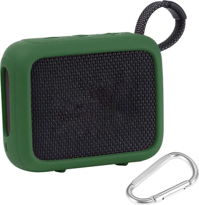 Beschermhoes geschikt voor JBL Go 4 Bluetooth Speaker - Meerdere Kleuren - Schokbestendig - Krasbestendig - Siliconen - Hoesje - Case - Bescherming - Groen