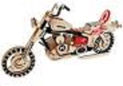 Houten modelbouw - Wooden Puzzle - Miniatuurbouw hout - Motorcycle HDI