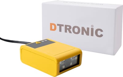 DTRONIC DT3019 Industriële Inbouwscanner – Metalen QR & Barcode Scanner voor Transportband en Productielijn
