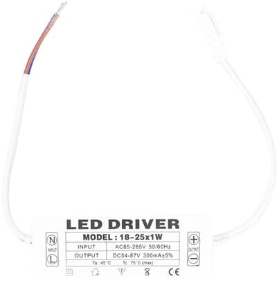 Allecto - LED Driver - Constant Voltage - Compact formaat - 54-87V DC - Energiezuinig - Geschikt voor DIY projecten - 18-25X1W