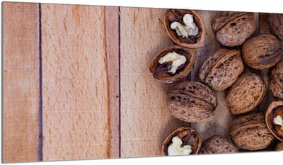 TMK ArtDeko Orzechy Serie - Glazen Fornuisbeschermer - 90x52cm - Geharde Glas