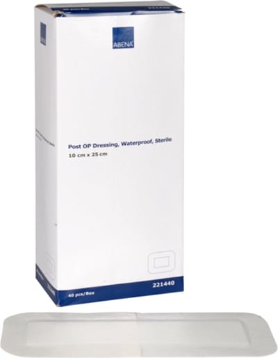 Abena Eilandpleister Waterproof - 40 Stuks - Steriel Absorberend Wondverband - Nonwoven Pleisters - 10 x 25 cm