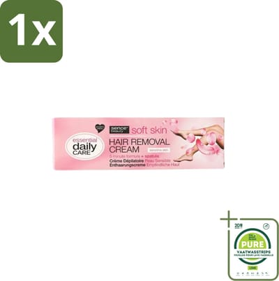 1 x Sence – Ontharingscrème – Gevoelige Huid – 150 ml - Ontharing Crème - Gevoelige Huid - Haartjes Verwijderen - Pijnloos Ontharen - 5 Minuten Ontharing