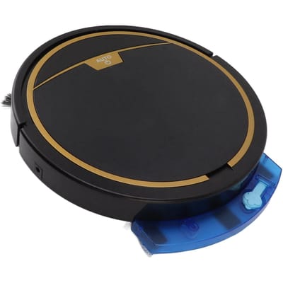 Aspirateur Robot Ultra Fin Entièrement Automatique Aspirateur Robot Intelligent pour Poussière Cheveux Peluches noir
