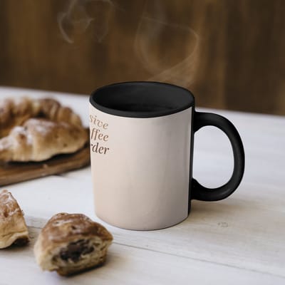 Magische Mok - Foto op Warmte Mokken - Koffiemok - Koffie - Obessive Coffee Disorder - Beige - Magic Mok - Beker - 350 ML - Theemok