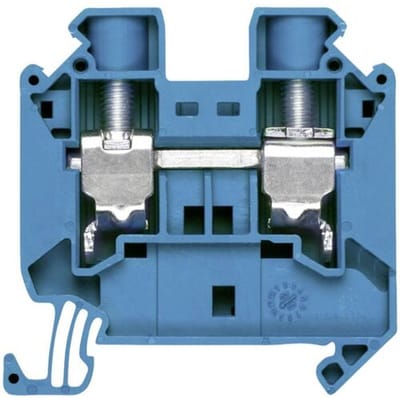 Siemens 8WH10000AK01 Doorgangsklem 12 mm Schroeven Blauw 50 stuk(s) Piece