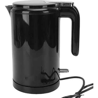 Bouilloire Électrique 2L Acier Inoxydable Chauffe-Eau Ébullition Sèche 1500W Ébullition Rapide Double Couche Épaissie black