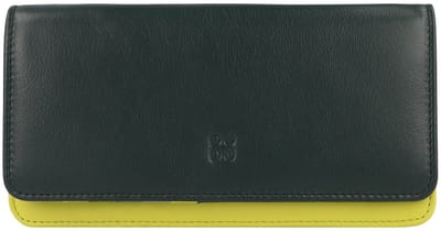 DuDu Canarie Portemonnee RFID-bescherming Leder 17.5 cm - Dames - Horizontaal - mangrove