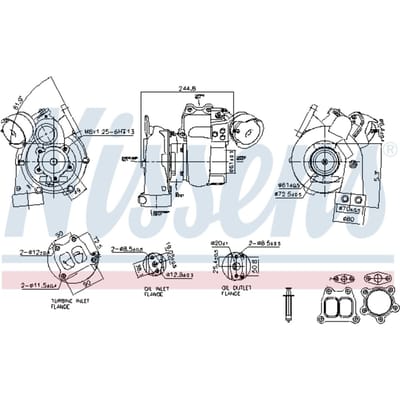 Supercharger, drukvulling NISSENS 93601
