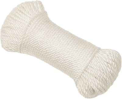 Sterk Wit Polypropyleen Touw 8mm x 50m - Werklijn voor Boot, Tuin en Algemeen Gebruik