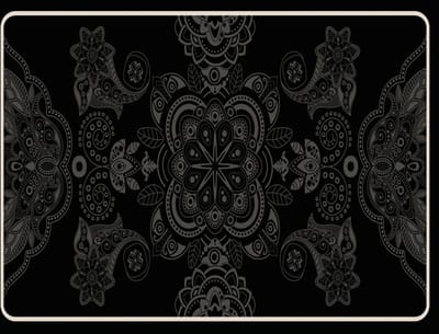 Vinyl | Vloerkleed vinyl | Nero | 90x120 cm