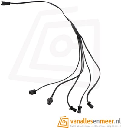 EL-wire splitter kabel 1 naar 5 40cm
