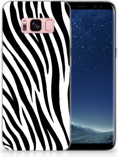 Samsung Galaxy S8 TPU Hoesje Zebra