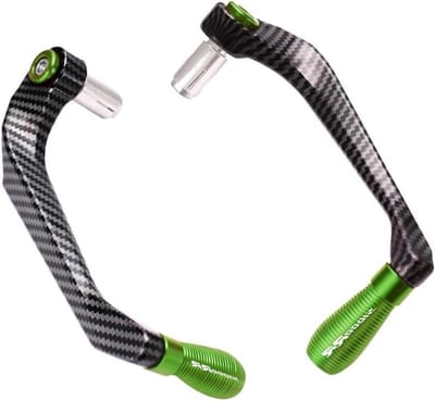 Motorfiets hendelbeschermers - Valbescherming stuur - Motorfiets bescherming - Slagvast metaal - 1 paar - Groen