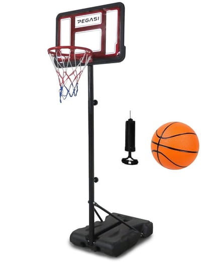 Pegasi Basketbalpaal voor kinderen - 110-210 cm - Basketbalpaal junior - Verstelbaar - Verrijdbaar