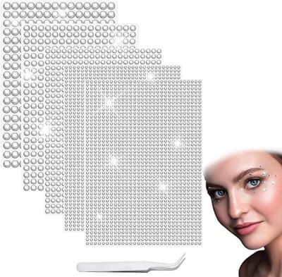 Zelfklevende glittersteentjes 2542 stuks - Zilver - 3/4/5/6mm - voor nagels en knutselen