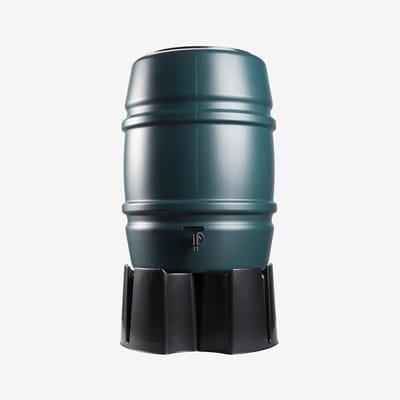 Regenton Set - Water Opslag Vat - Tuin Water Geven - Inclusief Regenwater Opvanger - 168 Liter - Groen