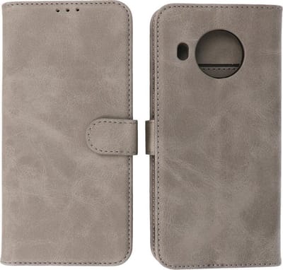 Hoesje Geschikt voor Nokia X10 / X20 - Book Case Telefoonhoesje - Kaarthouder Portemonnee Hoesje - Wallet Cases - Grijs
