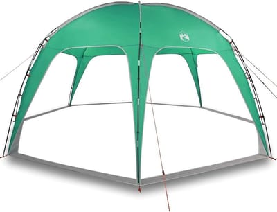 Partytent Glasvezel - Outdoor Tent - Familie Kamperen - Waterdicht Polyester - 525 x 255 cm - Zeegroen