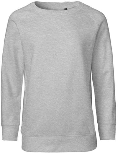 Neutral - Classic Kinder Sweater - Sport Grey - 100% Biologisch Katoen maat 104/110