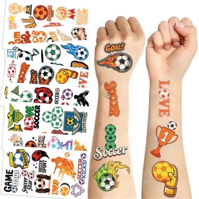 Haute Qualité 10 Pièces Haute Qualité Lumineux Haute Qualité Football Haute Qualité Temporaires Haute Qualité Tatouages Haute Qualité Autocollants Haute Qualité Sports
