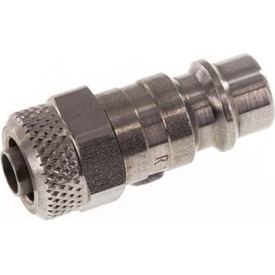 RVS 306L DN 7.2 (Euro) Luchtkoppeling Insteeknippel 6x8 mm Push-On - CLP7-N-SSL-P-6