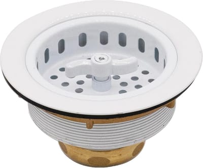 Universele Spoelbak Zeef Gootsteenmand met Vleugelmoer Sluiting 3,5 Inch