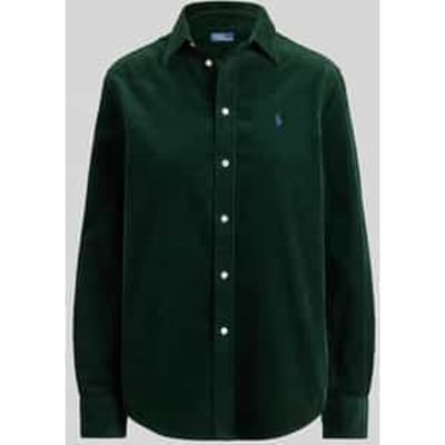 regular fit overhemdblouse van puur katoen