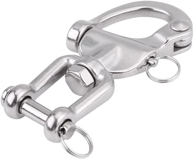 Dailygoods- Swivel Beugel 316 Roestvrij Staal - Hijsbeugel - Zeilboot - Spinnaker - Werklast 3664,39 lbf - Duurzaam en corrosiebestendig - Haak
