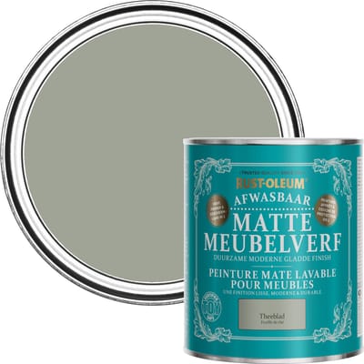 Rust-Oleum Lichtgroen Afwasbaar Matte Meubelverf - Theeblad 750ml