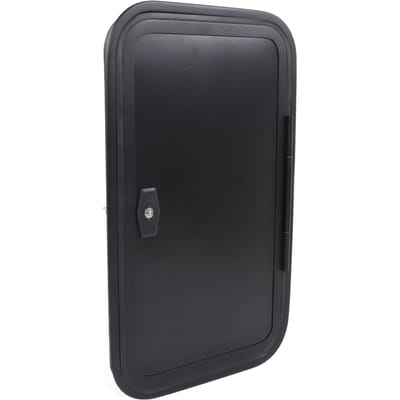 Huiswagen Opbergbagageklep met Platte Sleutels Heavy Duty UV-Bescherming Huiswagen Camper Luik black