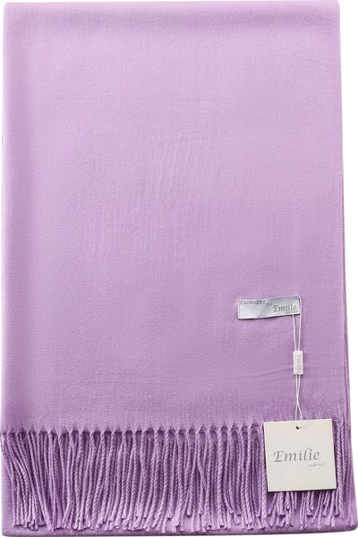 Emilie Scarves Pashmina sjaal Cashmere omslagdoek Lila - 200*63CM