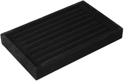 Dailygoody - Ring Display Slot - Sieraden Houder - 7 Slot Box - Houten Case - Organizer voor Ringen - Geschikt voor Thuis Collectie