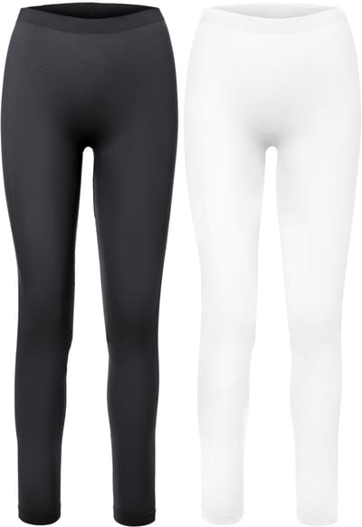 Ladeheid Dames Thermobroek 2 Pack - Sport - Lang - Sporbroek - Polyamide – Zwart/Wit – S - LA-LA40-261-TMPW-2B