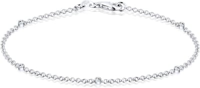 Elli - Armband - Dames basis filigraan combineerbaar met kristallen in 925 sterling zilver - Dames