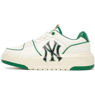 MLB Chunky Liner Synthetisch Leer Sneakers Unisex Sneakers Wit Groen 3ASXCA12N-50GNS 37.5 white