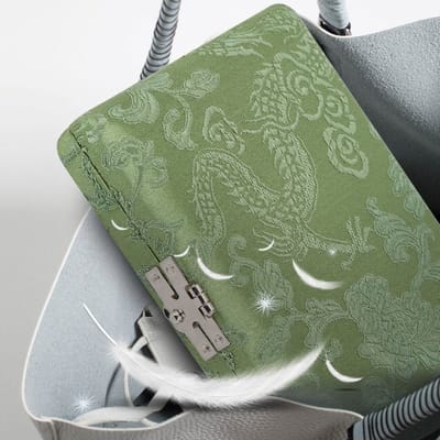 Dailygoods- Bladhouder Hoogwaardig Hout - Draagbaar - Ademend - Compact - 6 Stuks - Stijlvol Design - Rietkoffer