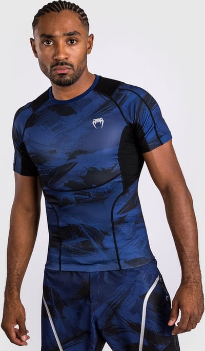 Venum Electron 3.0 Rash Guard Compressie Shirt Navy