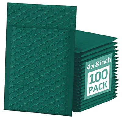 Ultramarijn Groene Bubble Mailers 100x20 cm - 100 Stuks Gewatteerde Verzendzakken voor Kleine Bedrijven