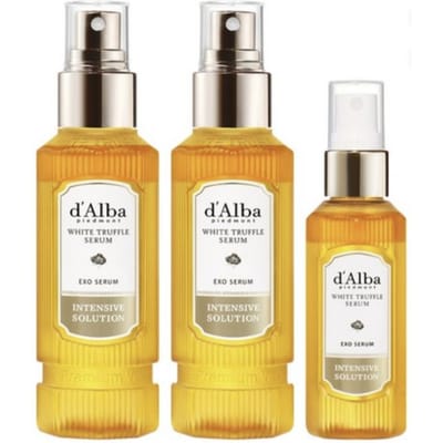 Set Sérum Intensif d'Alba à la Truffe Blanche et aux Exosomes – 100ml x2 + 60ml Set Sérum Éclaircissant & Raffermissant de Luxe
