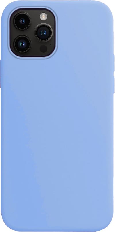 Hoes - Geschikt voor Apple iPhone 15 Pro - Sterk & Shockproof - Hoesje Cover - Siliconen Case - Lichtblauw