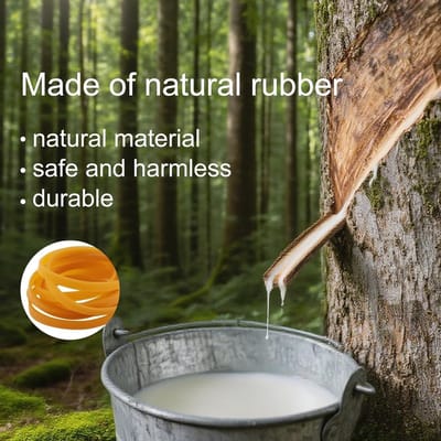 200 Stuks Brede Rubber Bands 100 x 5 mm Herbruikbare Sterke Rubber Ringen voor Huishoudelijk Gebruik en Schoolbenodigdheden
