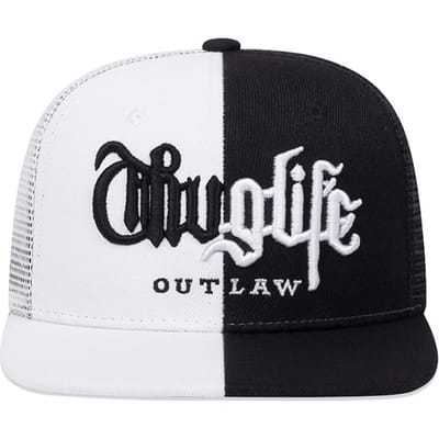 Mode Fastball Pet Thuglife Borduurwerk Hiphop Baseballpet Snapback Hoed Volwassen Buiten Casual Zon Casual Botten Dropshipping Adjustable black