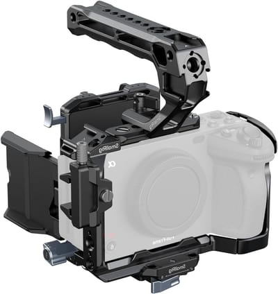 Cage Kit voor Sony FX3/FX30 met V-Mount Batterijhouder, LCD Schermbeschermer en Handgreep voor Professionele Videoproductie